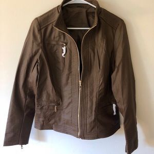 Forever 21 Brown Leather Jacket